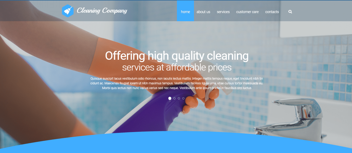 Cleaning Services Websites - Cleaning Solution Website Template