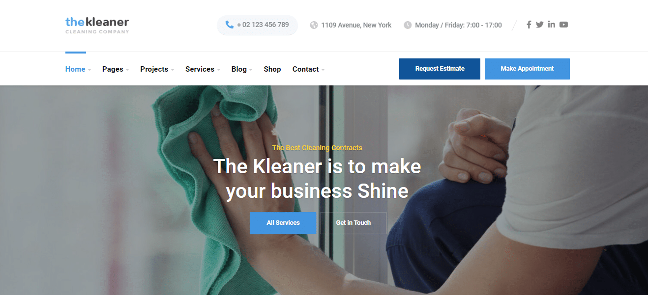 Cleaning Services Websites - The Kleaner