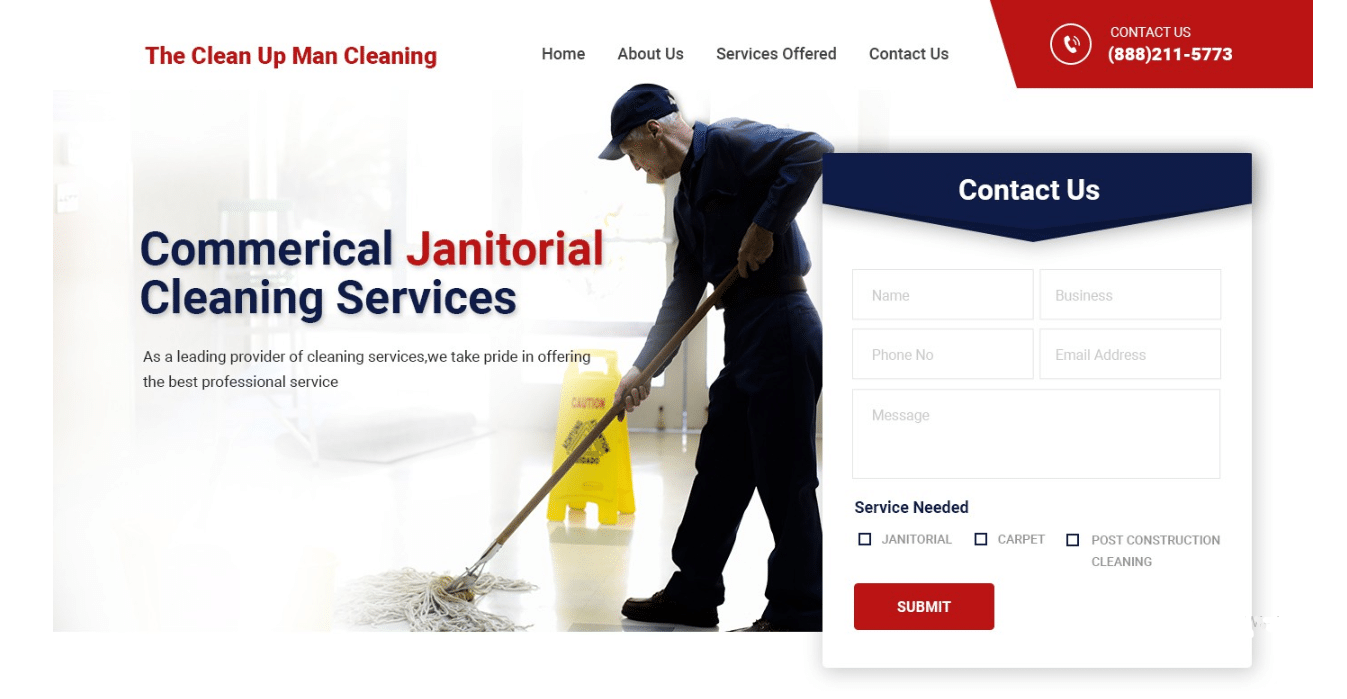 Cleaning Services Websites - Cleanup Cleaning