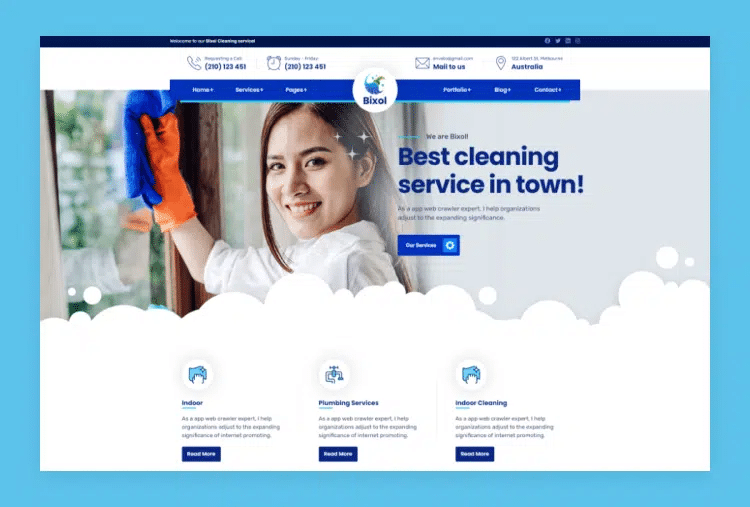 Cleaning Services Websites - Bixol