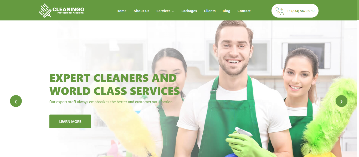 Cleaning Services Websites - Cleaningo