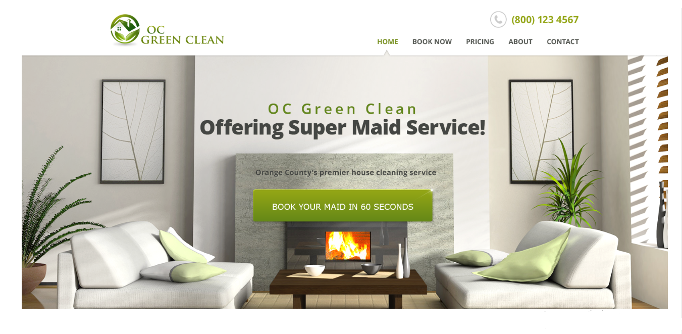 Cleaning Services Websites - Green Clean