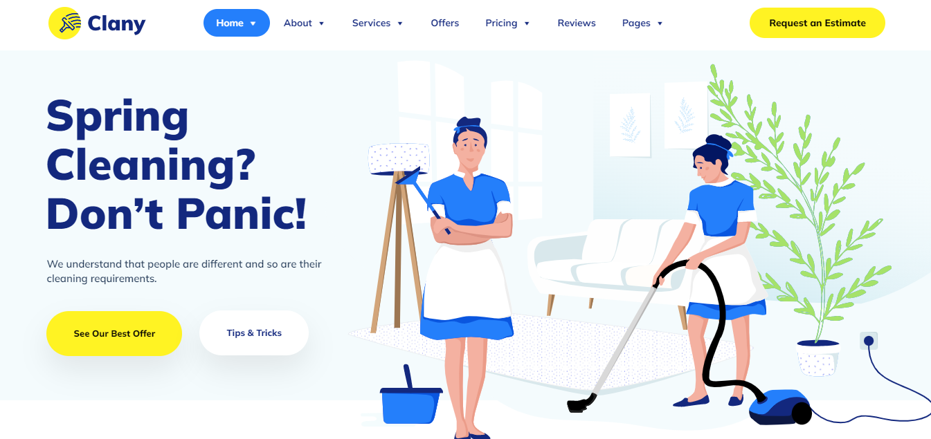 Cleaning Services Websites - Clany