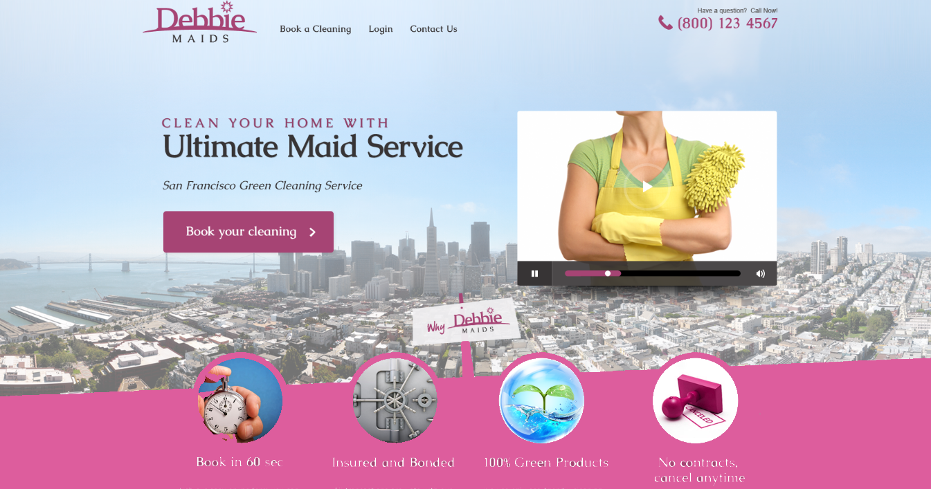 Cleaning Services Websites - Debbie