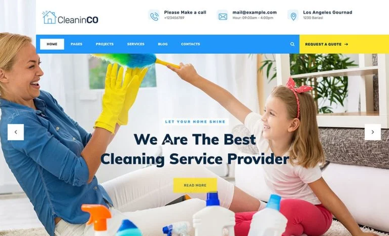 Cleaning Services Websites - CleaninCo