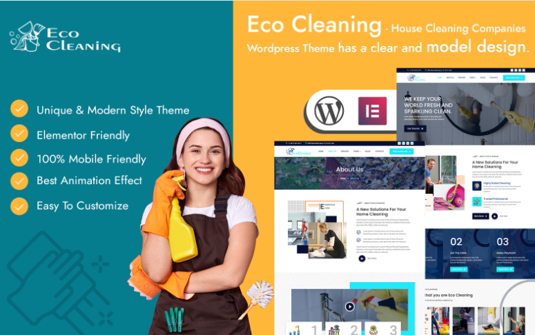 Cleaning Services Websites - Eco Cleaning