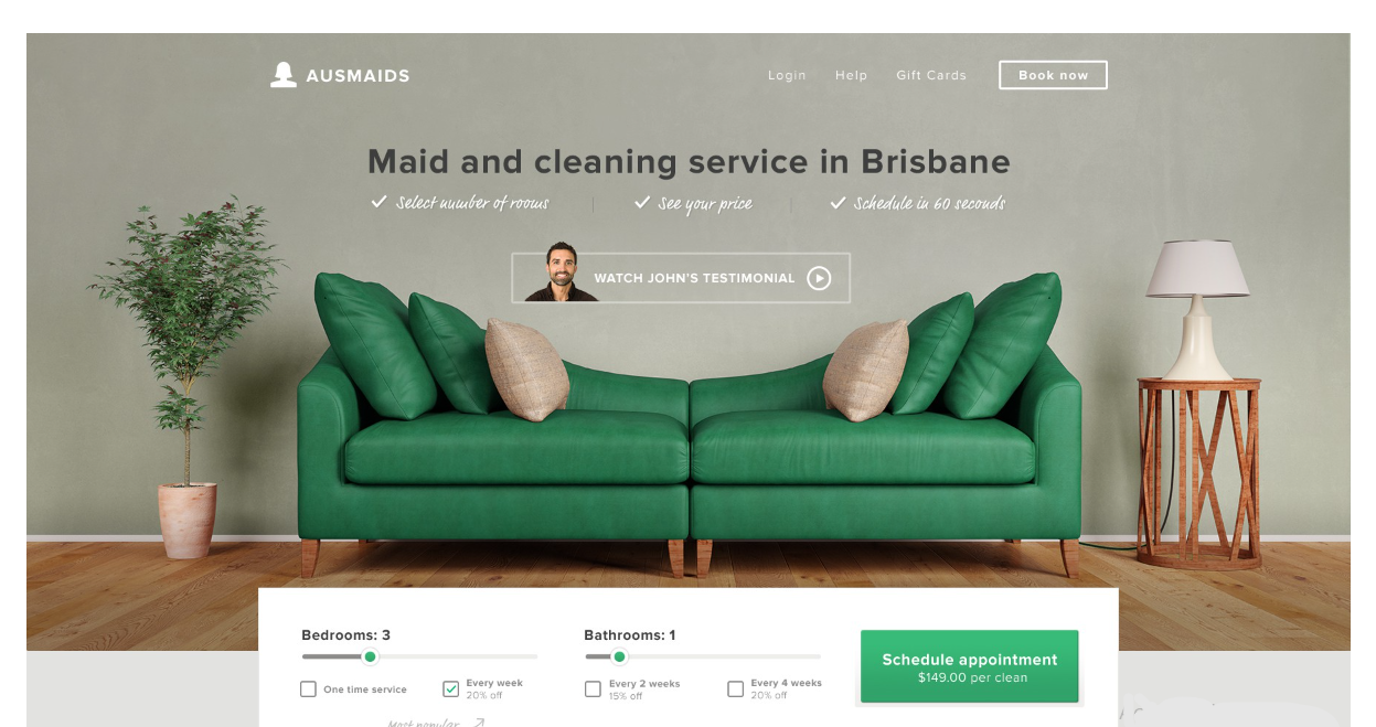 Cleaning Services Websites - AusMaid