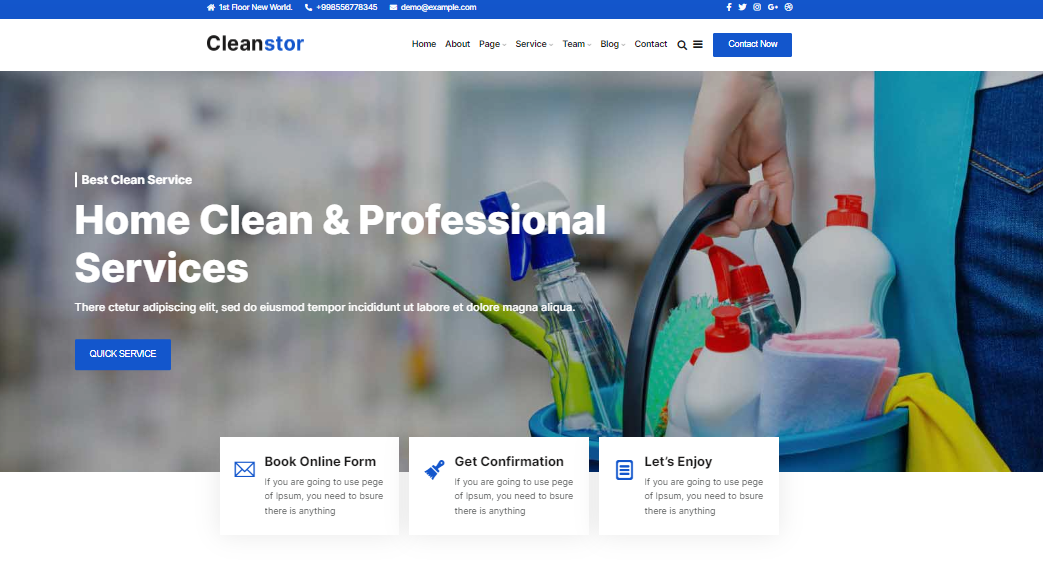 Cleaning Services Websites - Cleanstor